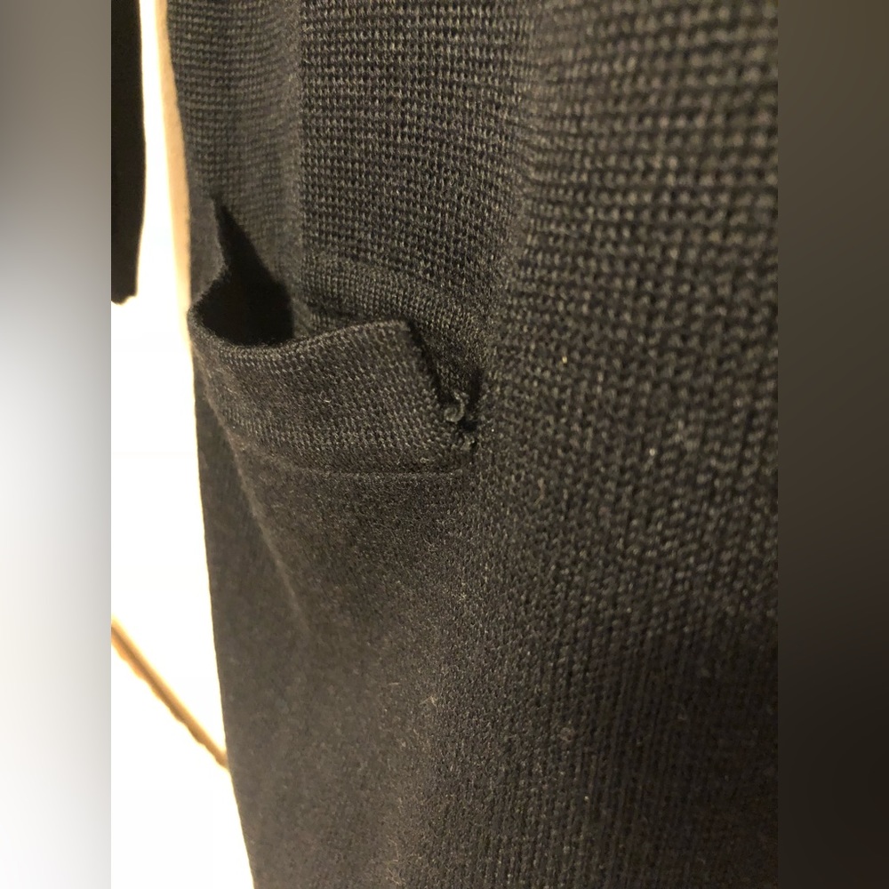 Essential Elements Wool Blend Cardigan Sweater Bl… - image 4